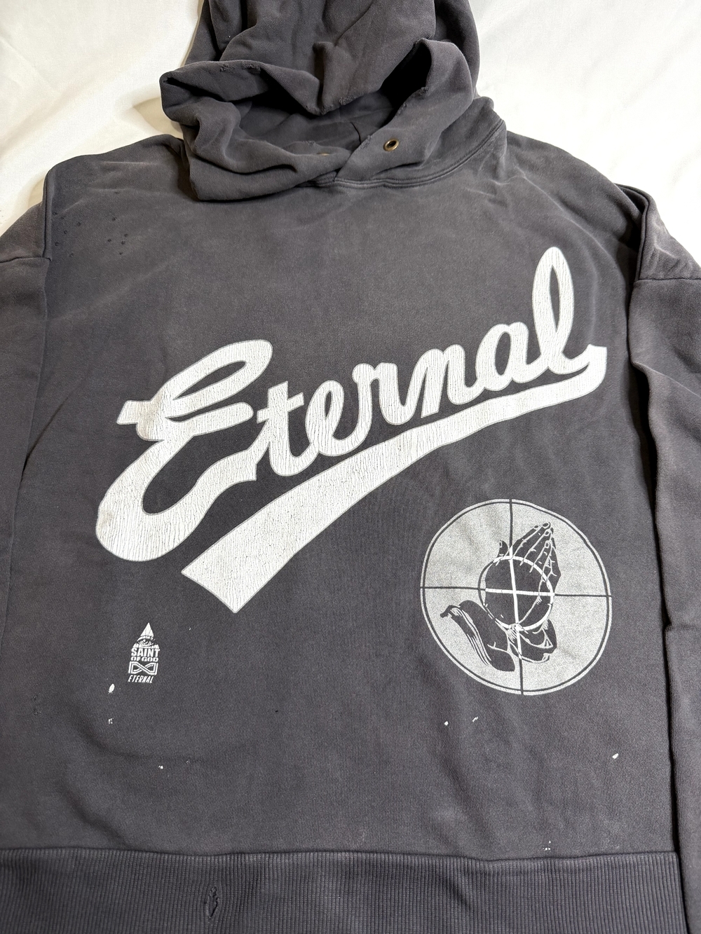 Saint Mxxxxxx X Fear Of God Saint Of God Hoodie - Gem